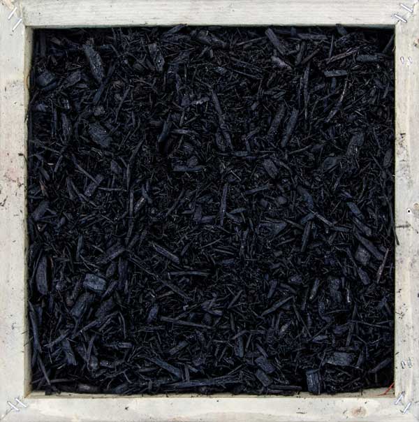 Dark Black Colorized Landscaping Mulch